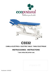 ECOPOSTURAL C5532 Instrucciones