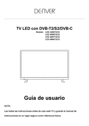 Denver LED-4066T2CS Guía De Usuario