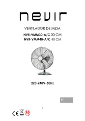 Nevir NVR-VMM30-A/C Manual De Instrucciones