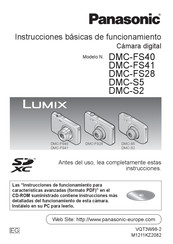 Panasonic LUMIX DMC-FS40 Instrucciones Básicas De Funcionamiento