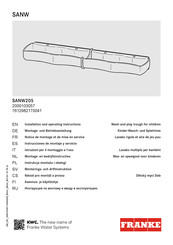 Franke SANW205 Instrucciones De Montaje Y Servicio