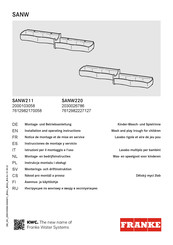 Franke SANW220 Instrucciones De Montaje Y Servicio