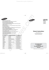 Samsung LE32N7 Manual De Instrucciones