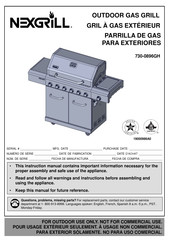 Nexgrill 730-0896GH Manual De Instrucciones