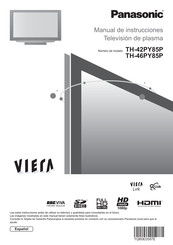 Panasonic VIERA TH-42PY85P Manual De Instrucciones