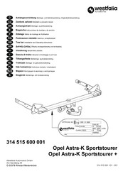 Westfalia 314 490 Instrucciones De Montaje Y De Servicio