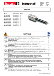 Desoutter AFD415-3400 Manual De Instrucciones