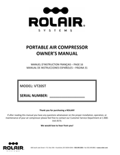 Rolair VT20ST Manual De Instrucciones