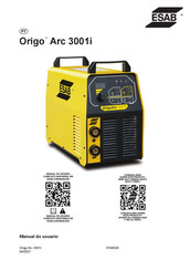 ESAB Origo Arc 3001i Manual Do Usuário