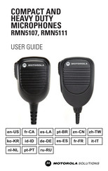 Motorola Solutions RMN5107 Guia Del Usuario