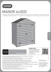 Keter MANOR 6x3DD Instrucciones De Montaje