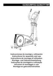 BH FITNESS 02-G2382TFTMP Instrucciones De Montaje Y Utilización