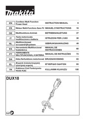 Makita DUX18Z Manual De Instrucciones