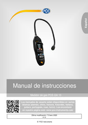 PCE Instruments PCE-GA 10 Manual De Instrucciones