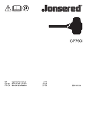 Jonsered BP750i Manual Del Usuario