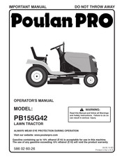 Poulan Pro PB155G42 Manual Del Usuario