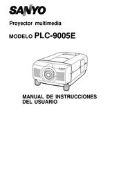 Sanyo PLC-9005E Manual De Instrucciones Del Usuario
