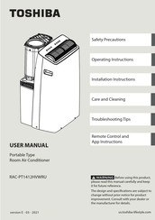 Toshiba RAC-PT1412HVWRU Manual Del Usuario