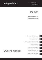 Krüger & Matz KM0243FHD-S6 Manual De Instrucciones