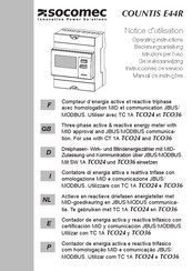 socomec COUNTIS E44R Instrucciones De Servicio