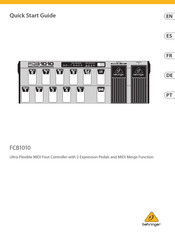 Behringer MIDI FOOT CONTROLLER FCB1010 Manual De Instrucciones