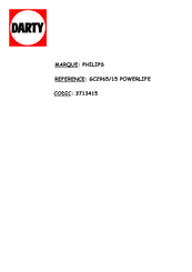 Philips Powerlife GC2965/15 Manual De Usuario