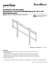 PEERLESS SmartMount SF650P-S Instalación Y Montaje