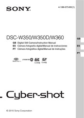 Sony DSC-W350D Manual De Instrucciones