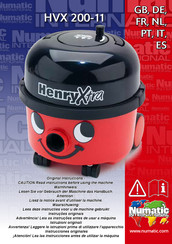 Numatic HVX 200-11 Instrucciones Originales