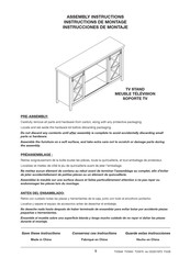 Hudson & Canal TV0950 Instrucciones De Montaje