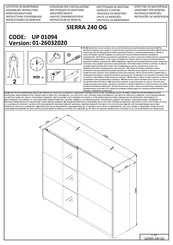 Forma Ideale SIERRA 240 OG UP 01094 Instrucciones De Montaje