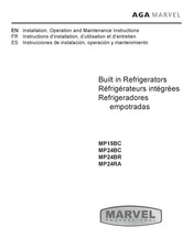 AGA MARVEL MP15BC Instrucciones De Instalación, Operación Y Mantenimiento