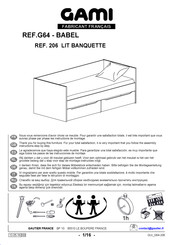 Gami BABEL G64 206 Instrucciones De Montaje