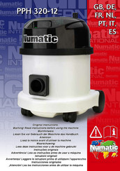 Numatic PPH 320-12 Manual De Instrucciones