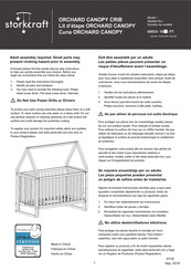 Storkcraft ORCHARD CANOPY 04533-10-FT Serie Instrucciones De Montaje