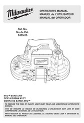 Milwaukee 2429-20 Manual Del Operador