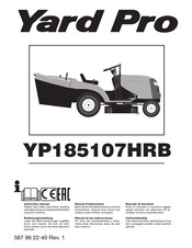 Yard Pro YP185107HRB Manual De Las Instrucciones