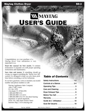 Maytag SD-3 Manual Del Usuario