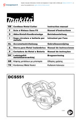 Makita DCS551 Manual De Instrucciones