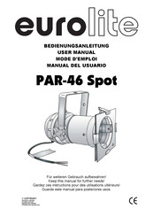 EuroLite PAR-46 Spot Manual Del Usuario