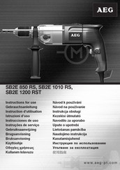 AEG SB2E 850 RS Instrucciones De Uso