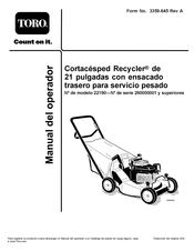 Toro 22190 Manual Del Operador