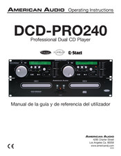 American Audio DCD-PRO240 Manual De Instrucciones