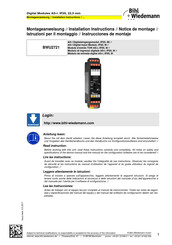 bihl+Wiedemann BWU2721 Instrucciones De Montaje