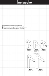 Hansgrohe Metris 31121 1 Serie Instrucciones De Montaje / Manejo / Garantía