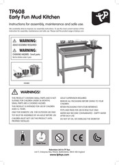 TP Toys TP608 Instrucciones De Montaje, Mantenimiento Y Uso