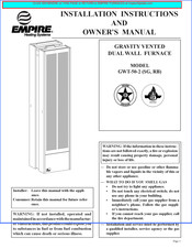 Empire GWT-50-2 Instrucciones De Instalación