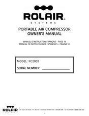 Rolair FC2002 Manual Del Propietário