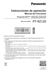 Panasonic PT-RZ120 Instrucciones De Operación