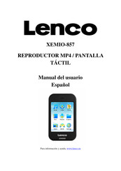 Lenco XEMIO-857 Manual Del Usuario